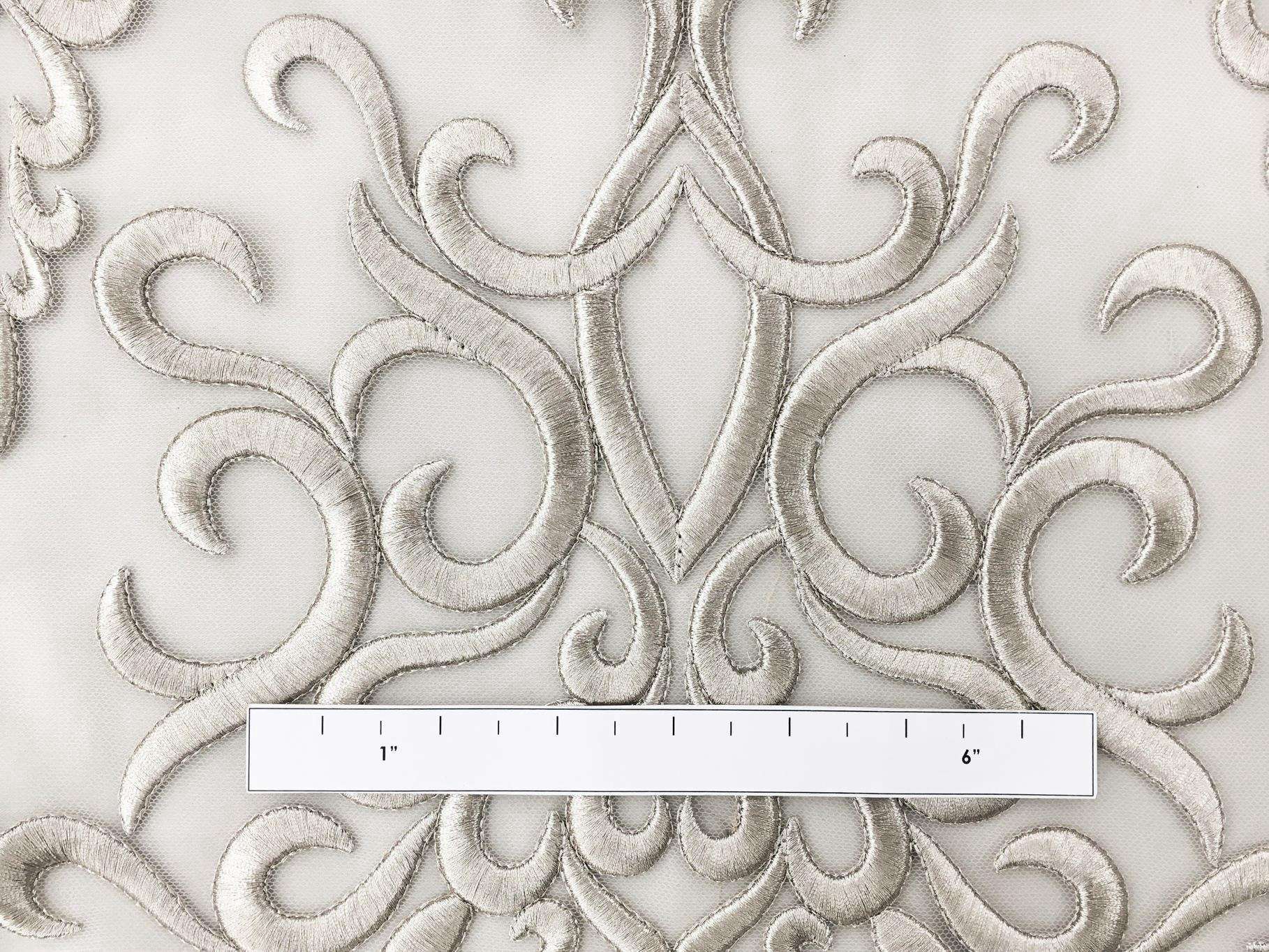 Heavily Embroidered in Silver1