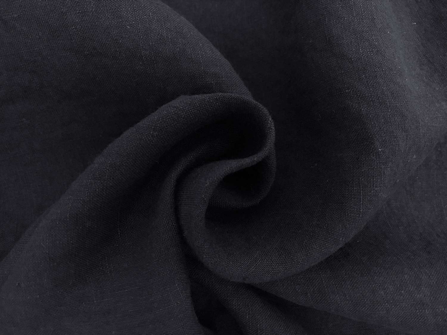 Stone Washed Linen In Navy1