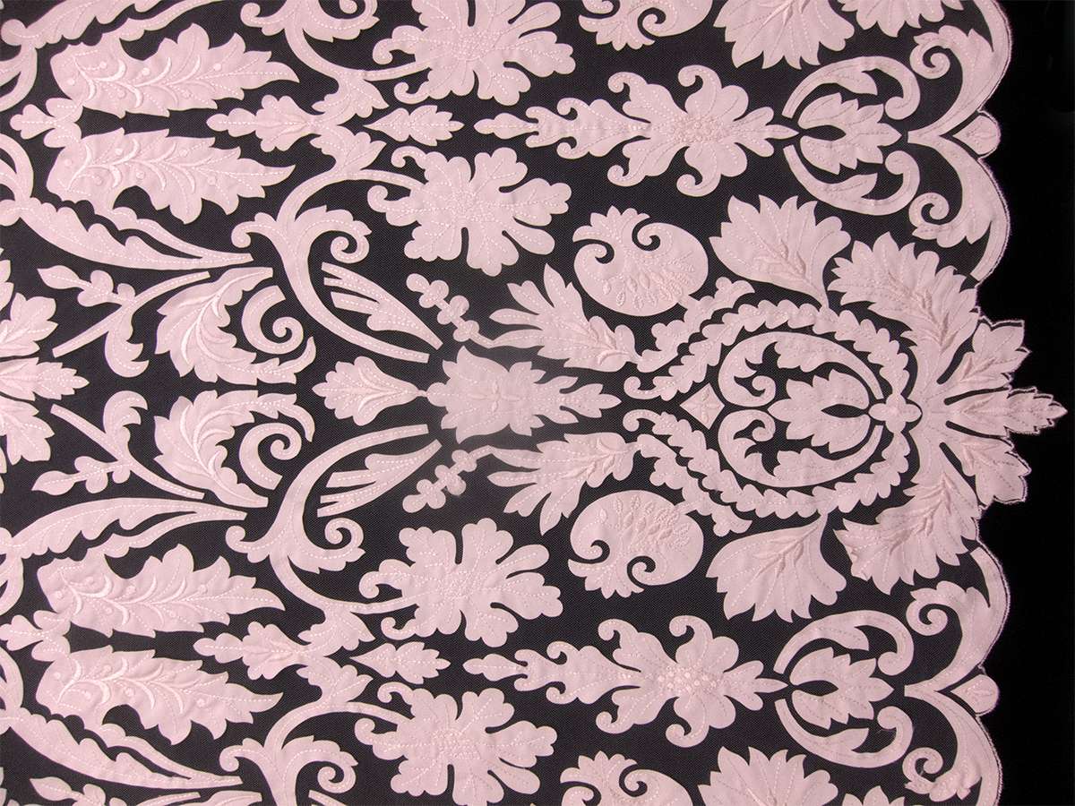 Laser Cut Satin on Tulle0