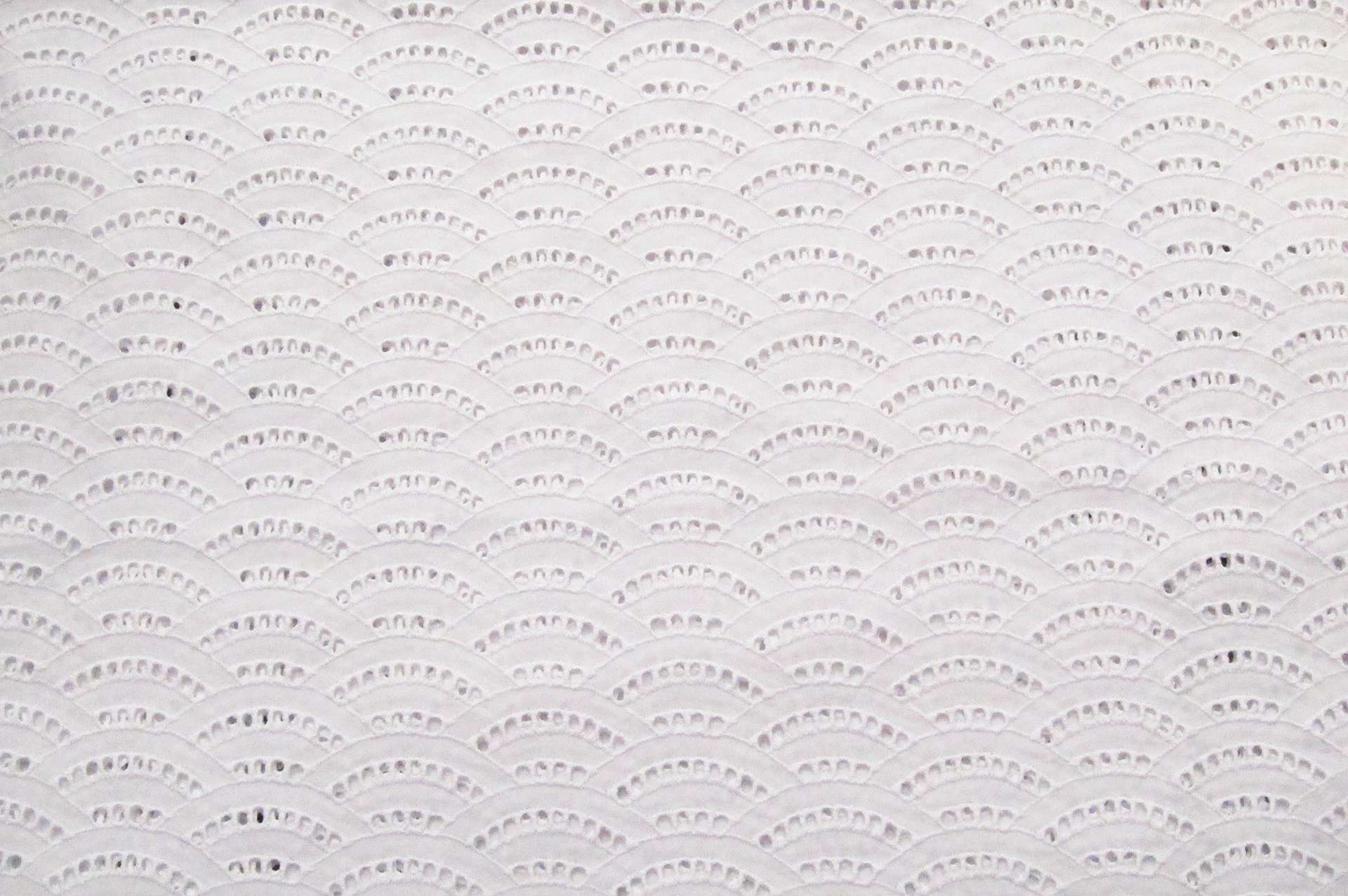 Cotton Eyelet in White0