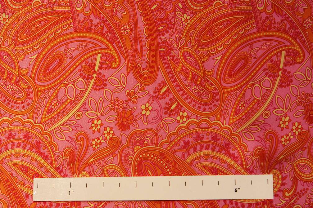 Printed Silk Charmeuse0
