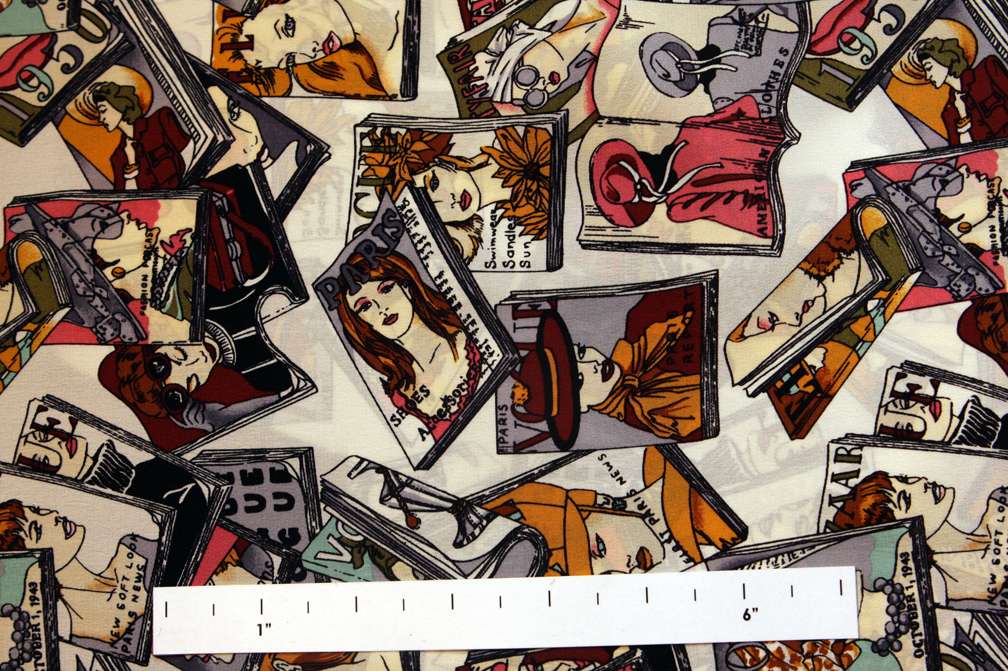 Printed Silk Crepe de Chine0