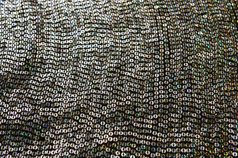 Sequins on Silk Chiffon0