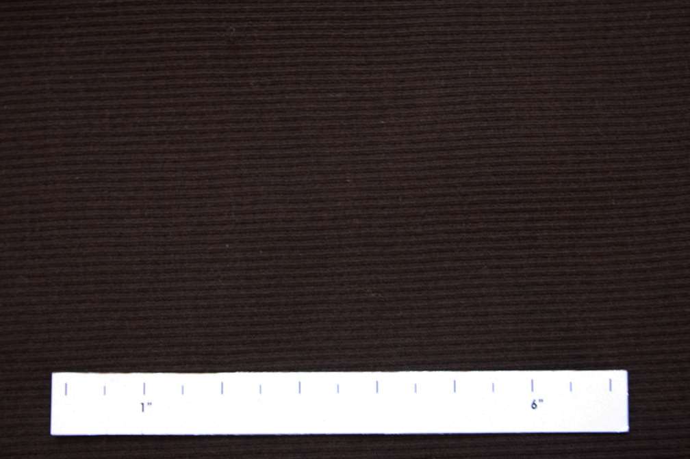 Virgin Wool Rib Knit in Chocolate1