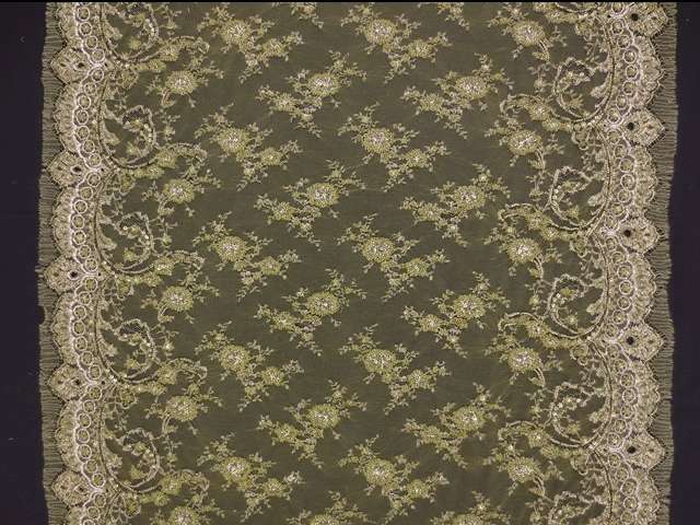 Beaded Metallic Chantilly Lace3