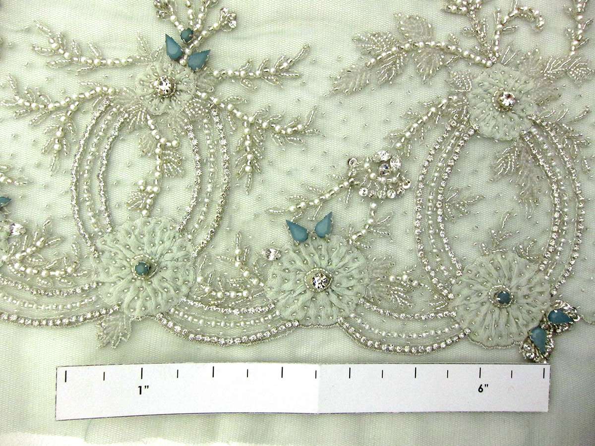 Beaded and Embroidered Tulle2