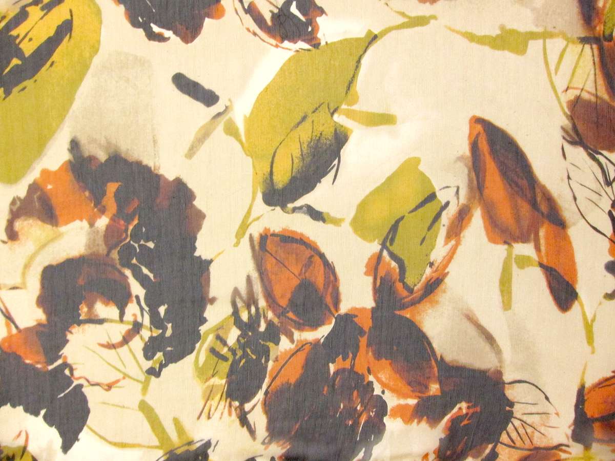 Printed Crinkle Silk Chiffon0