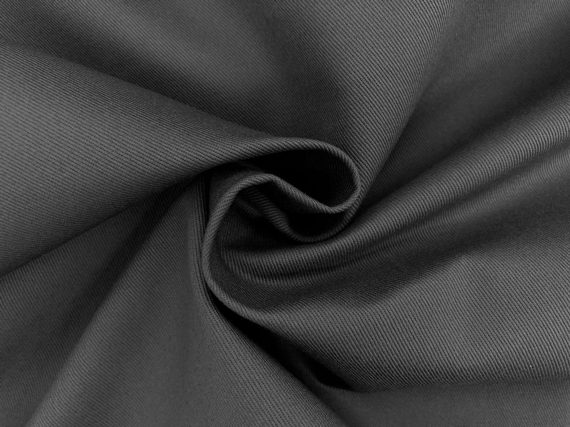 Cotton Chino Twill in Charcoal 1