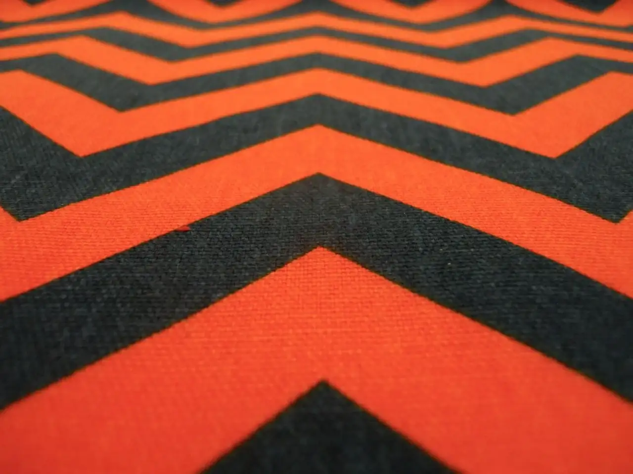 Cotton Canvas Chevron Print2