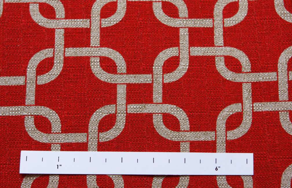 Cotton Rayon Upholstery Knots Print1