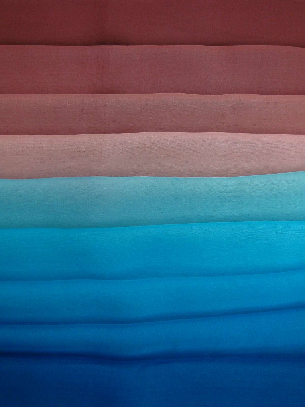 Silk Satin Ombré Chiffon0