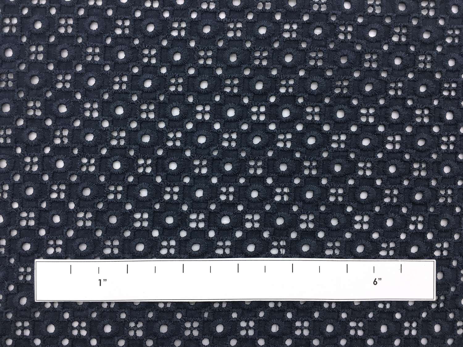 Cotton Eyelet in Midnight Navy1