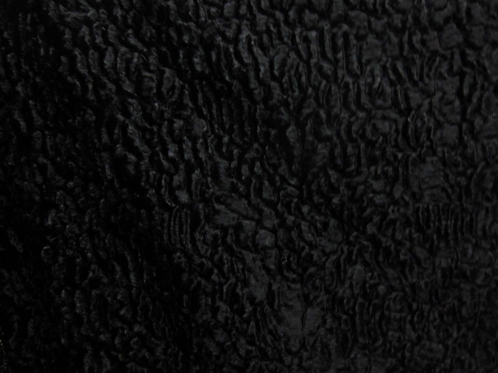 Persian Velvet Faux Fur in Black0