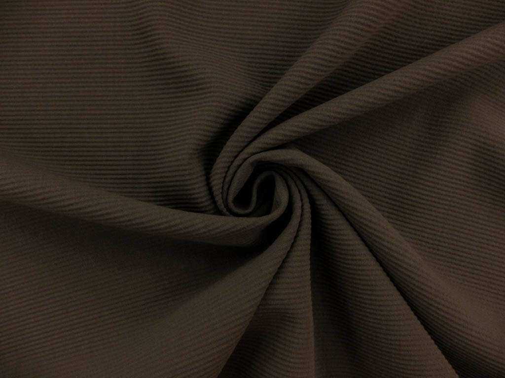 Wool Lycra Ottoman Crepe in Grey0