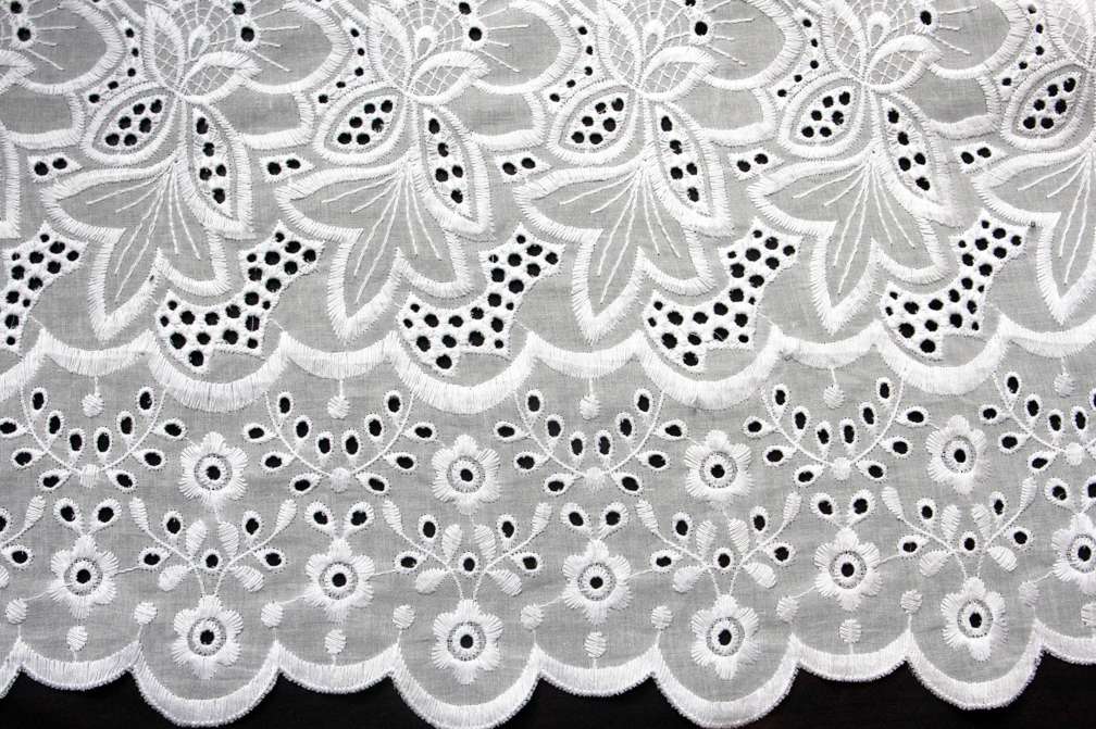 Cotton Eyelet in White1