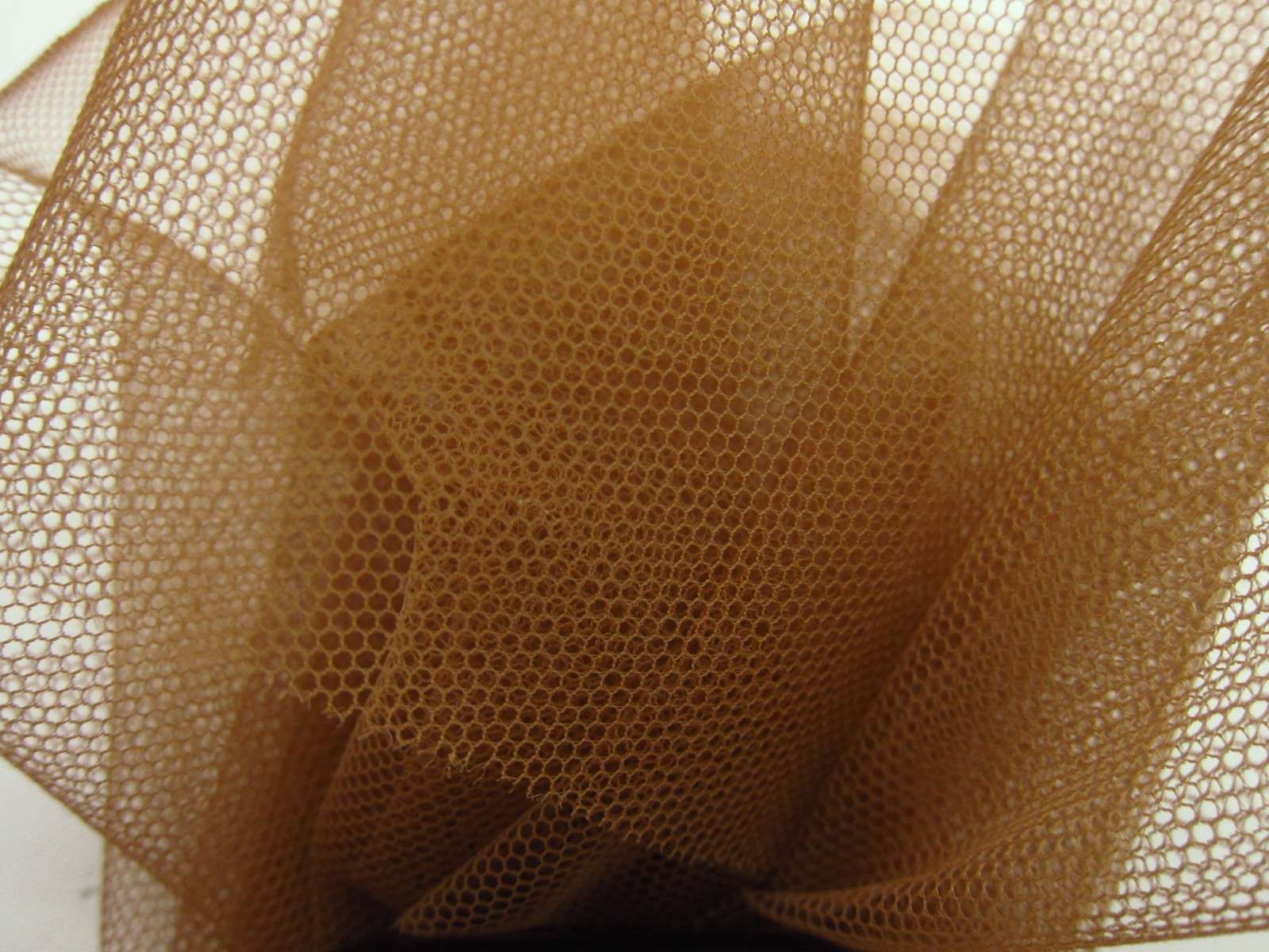 Italian Nylon Tulle in Tabacco1