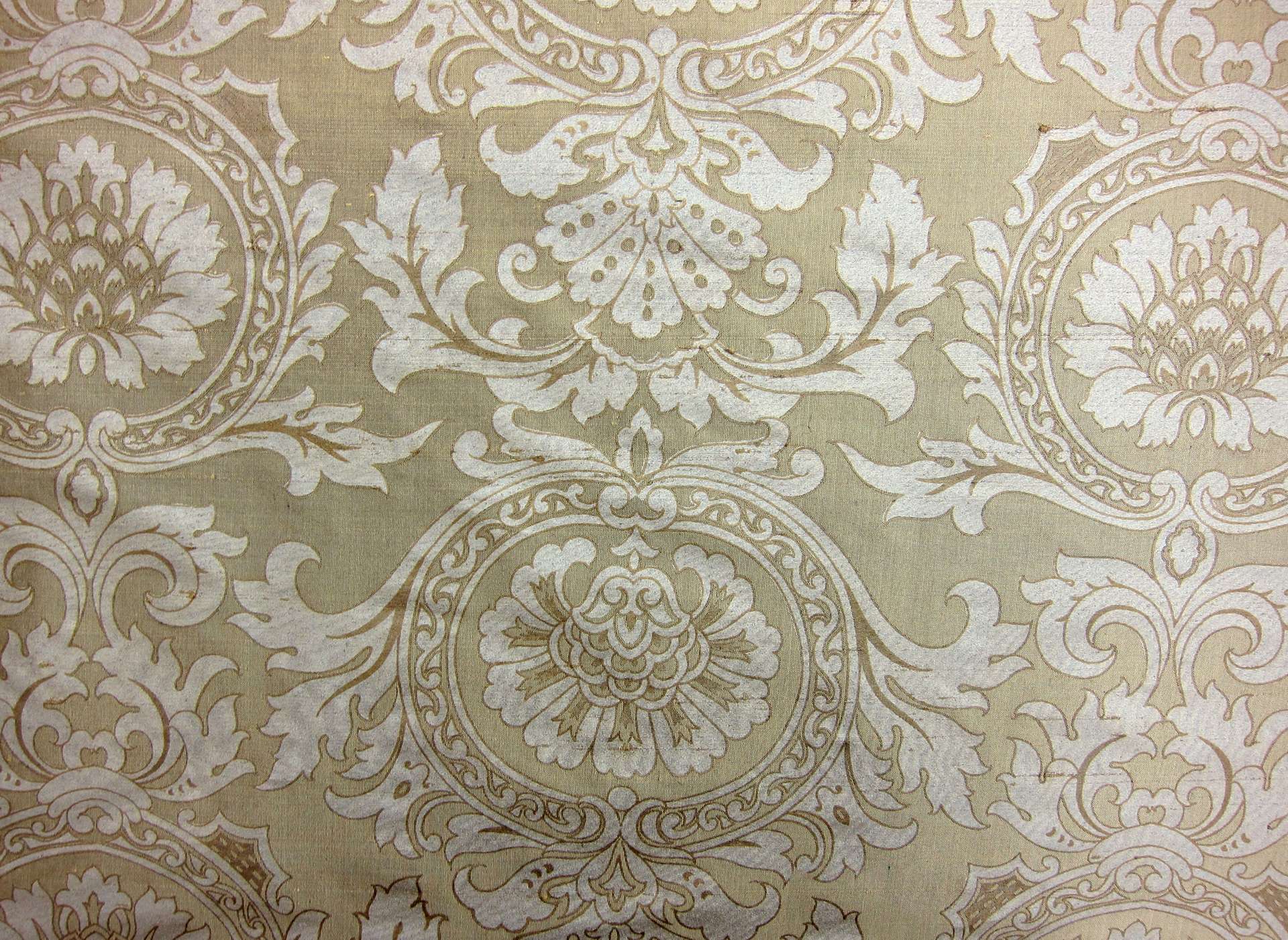 Pure Silk Printed Duppioni0