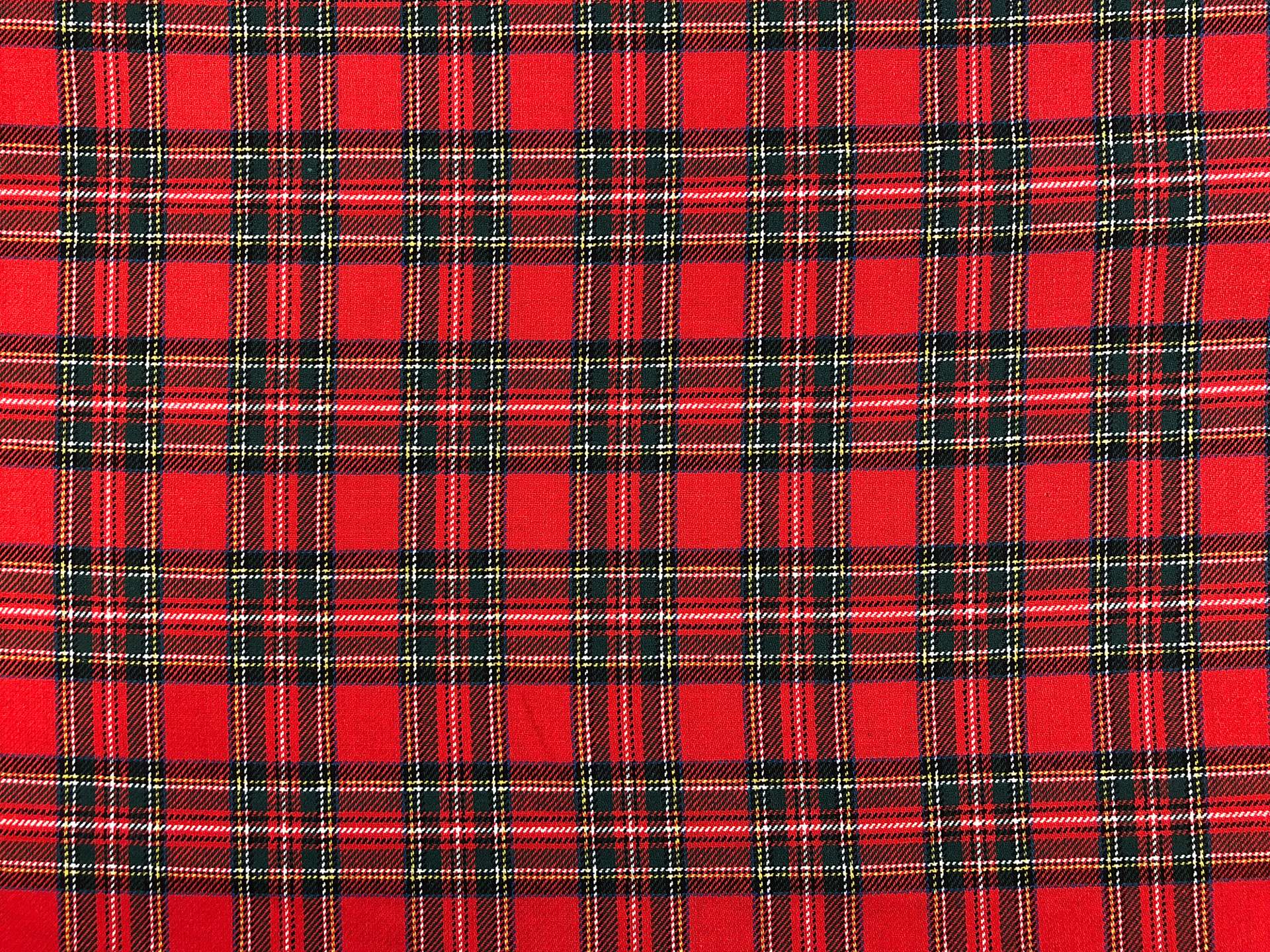DO NOT USE Japanese Royal Stewart Cotton Tartan Plaid in Red Green 
