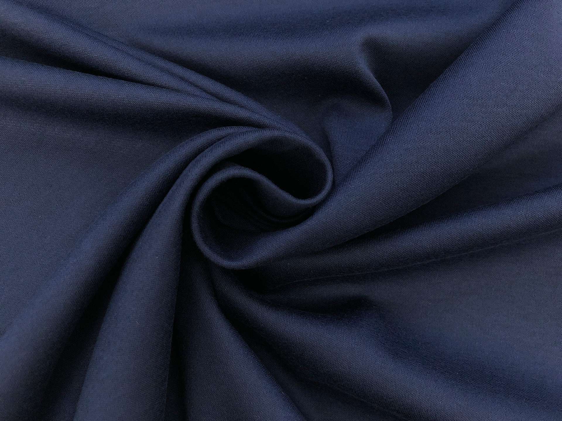 Extrafine Cotton Interlock Knit in Navy
