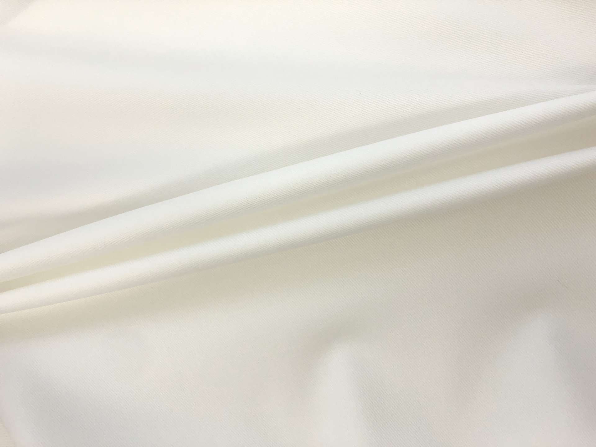 Stretch Cotton Chino Twill in White