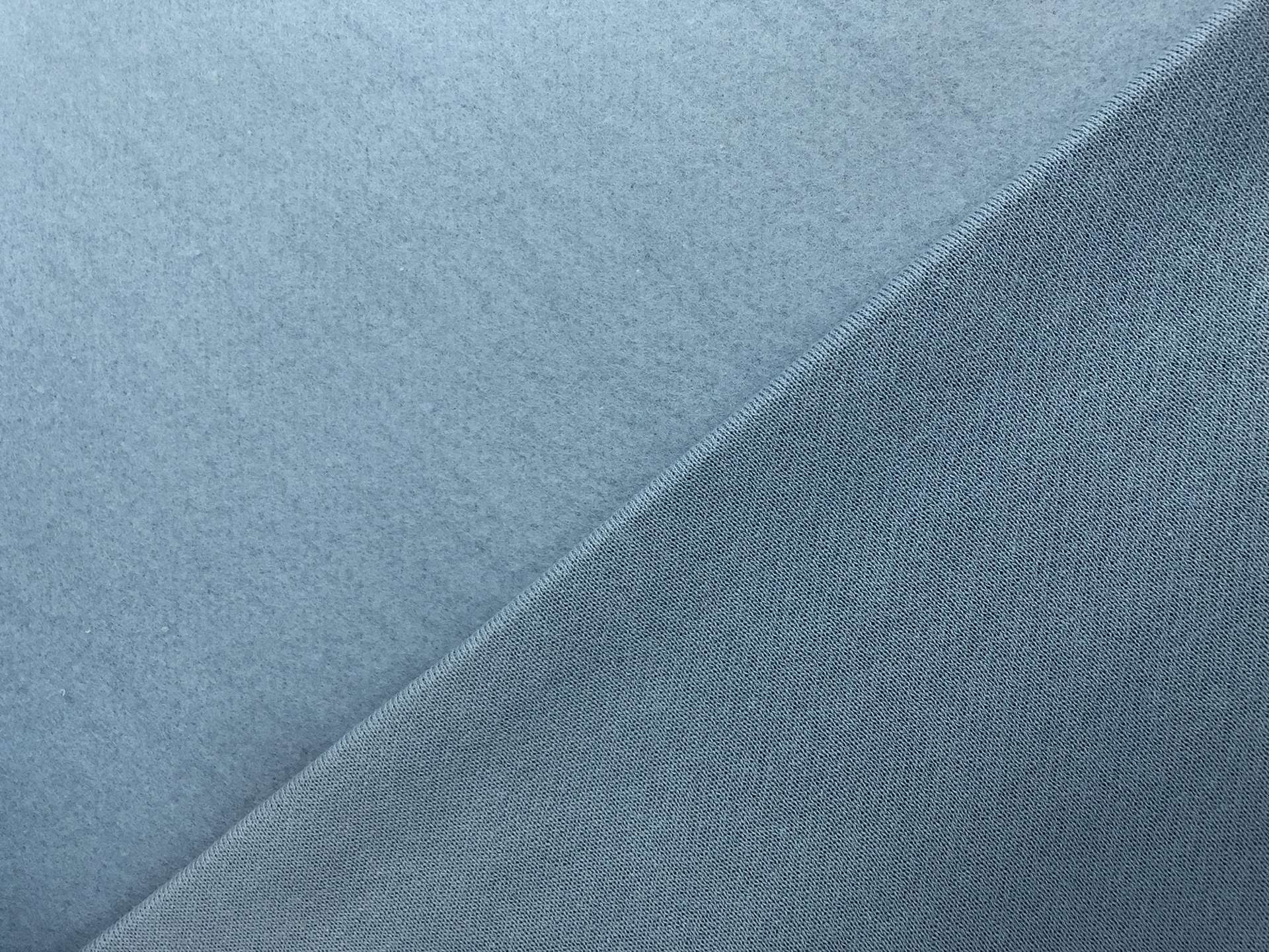 Japanese Cotton Sweatshirt Fleece in Dusty Blue