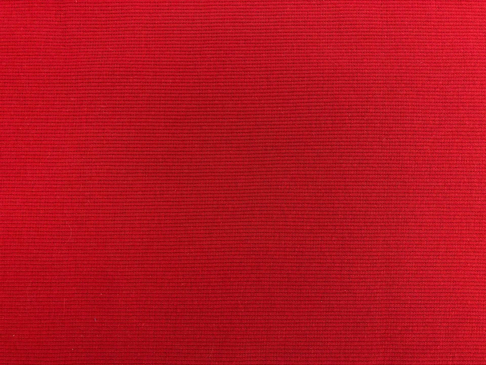 Japanese Cotton Rib Knit in Red