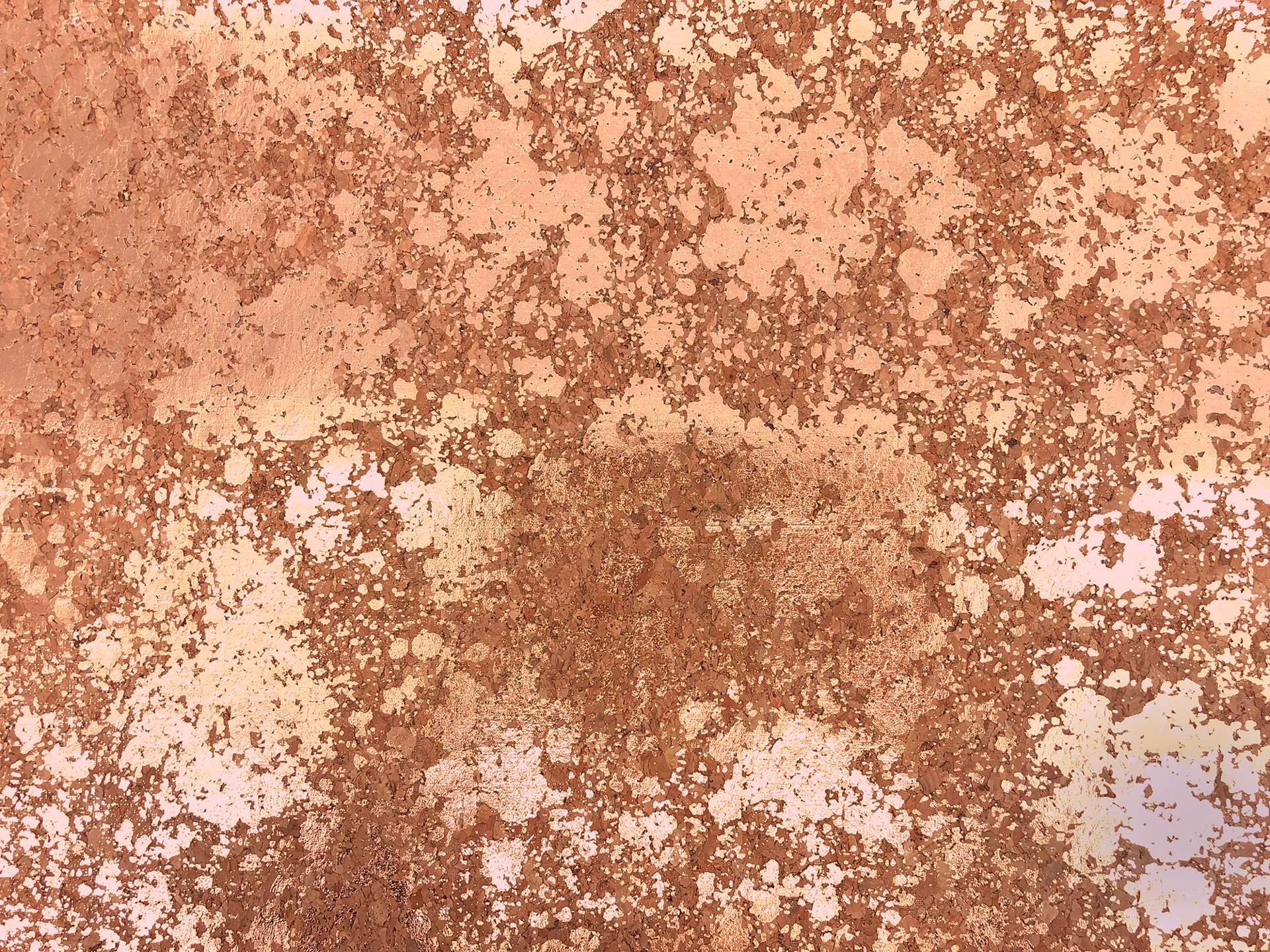 Metallic Cork in Natural Copper Splattered