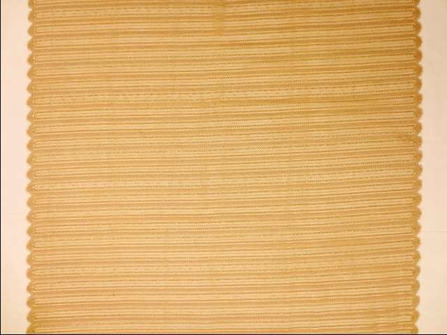 Double scallop stripe gold metallic French Chantilly Lace