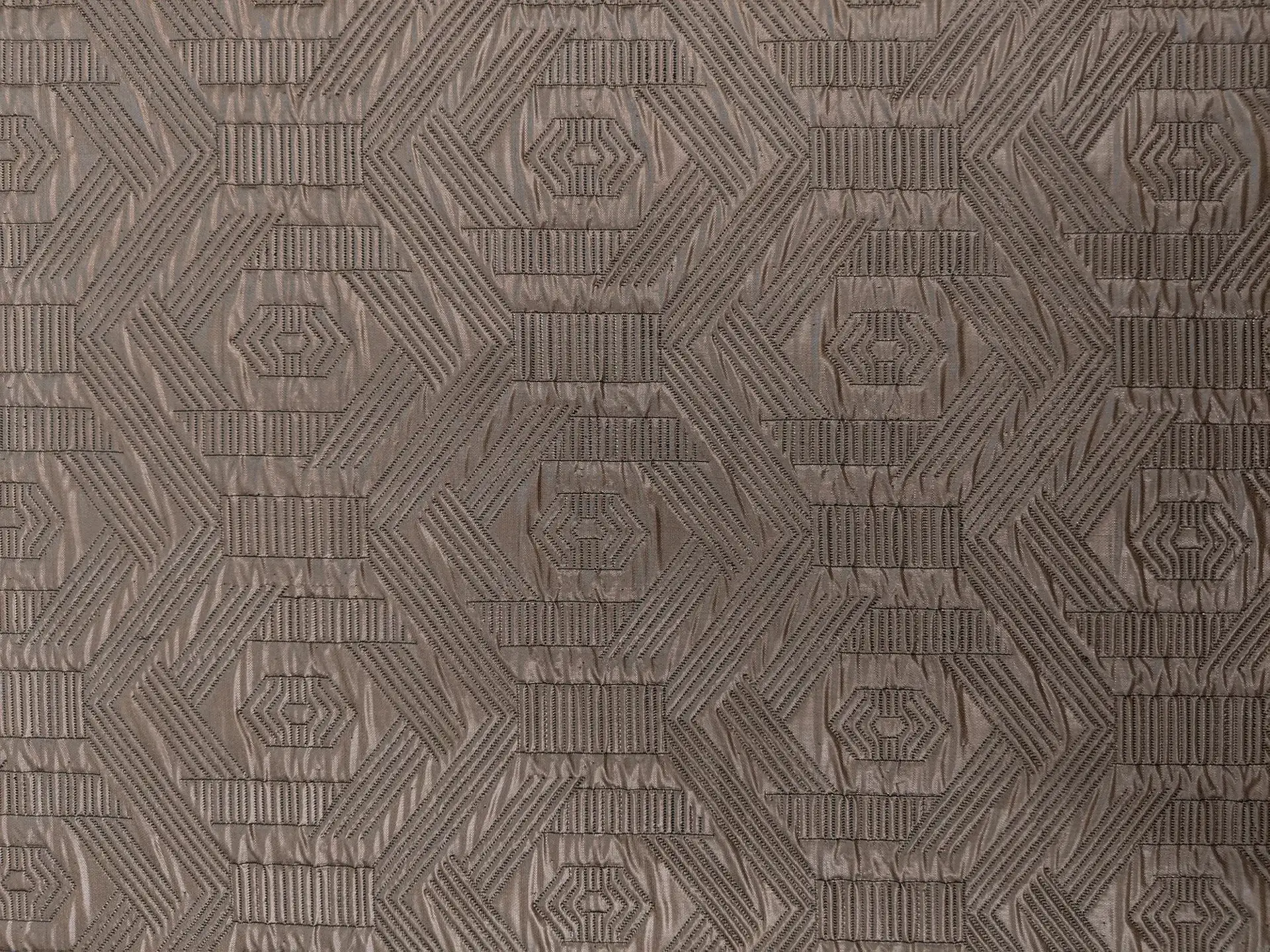 Poly Lurex Woven Brocade in Bronze