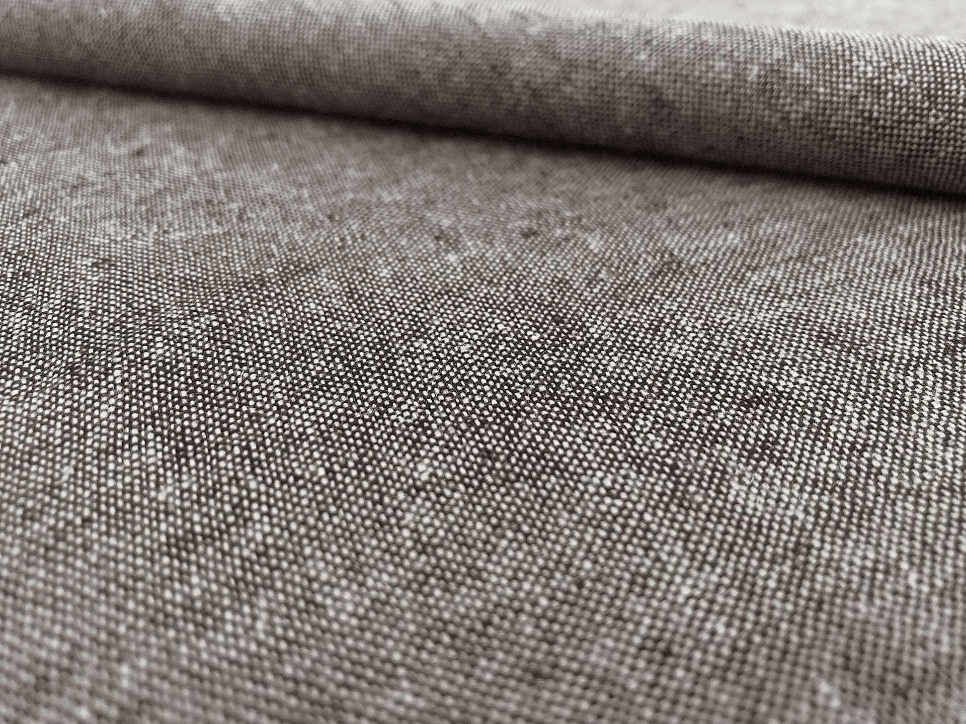 Yarn Dyed Linen Cotton Blend in Charcoal