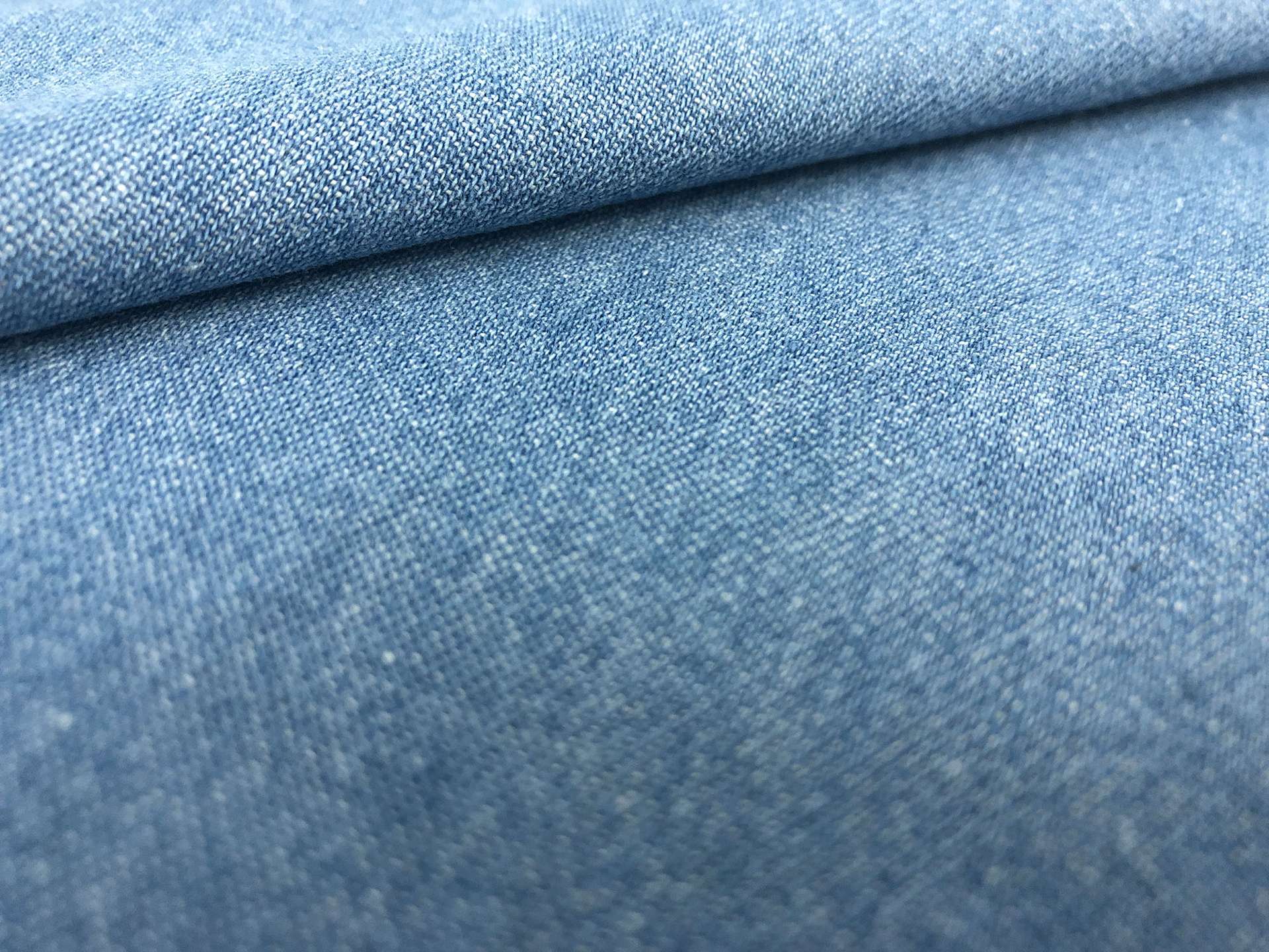 6.5 oz Cotton Denim in Light Indigo Wash