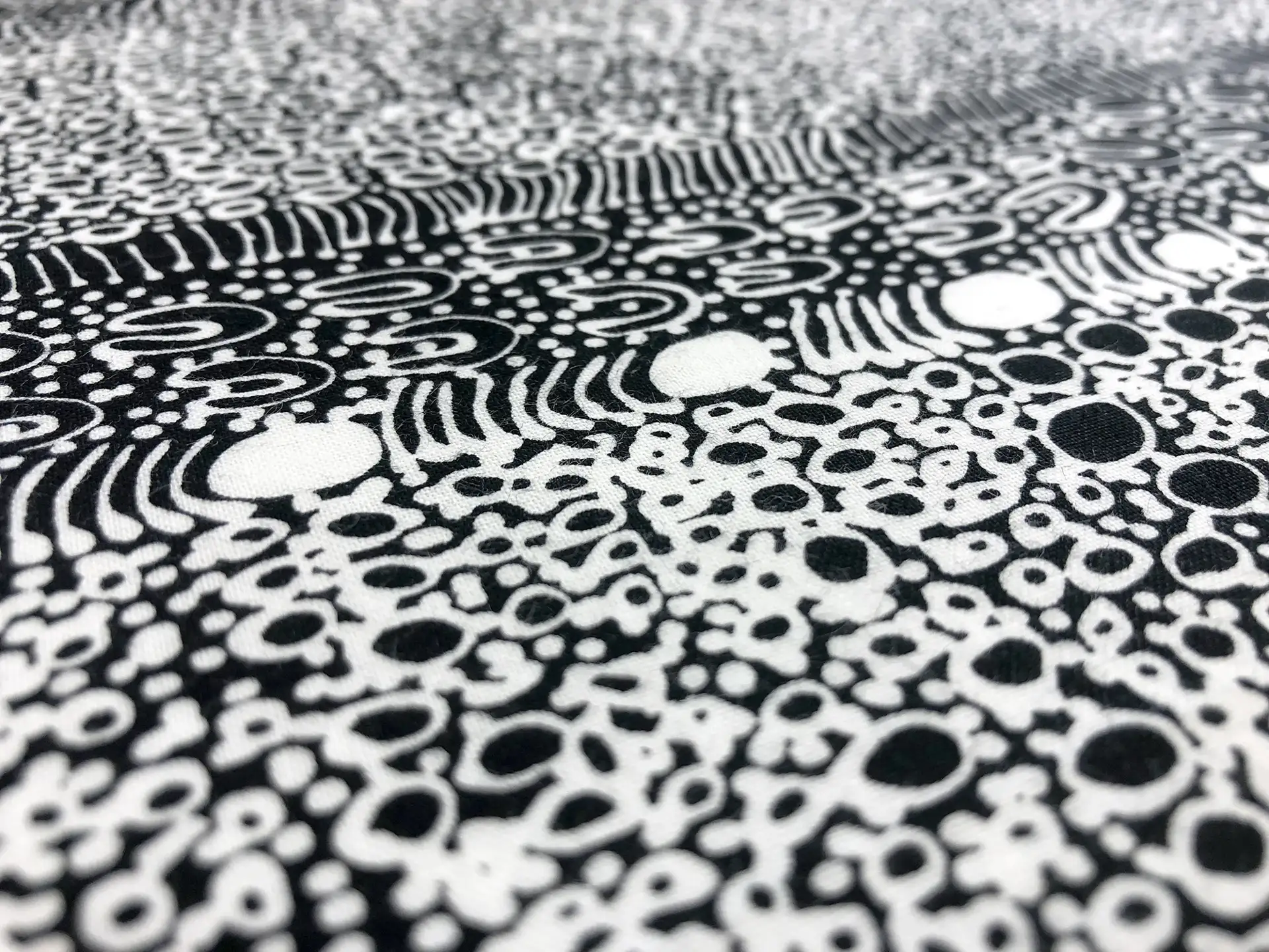 Australian Cotton Print With Aboriginal Motif