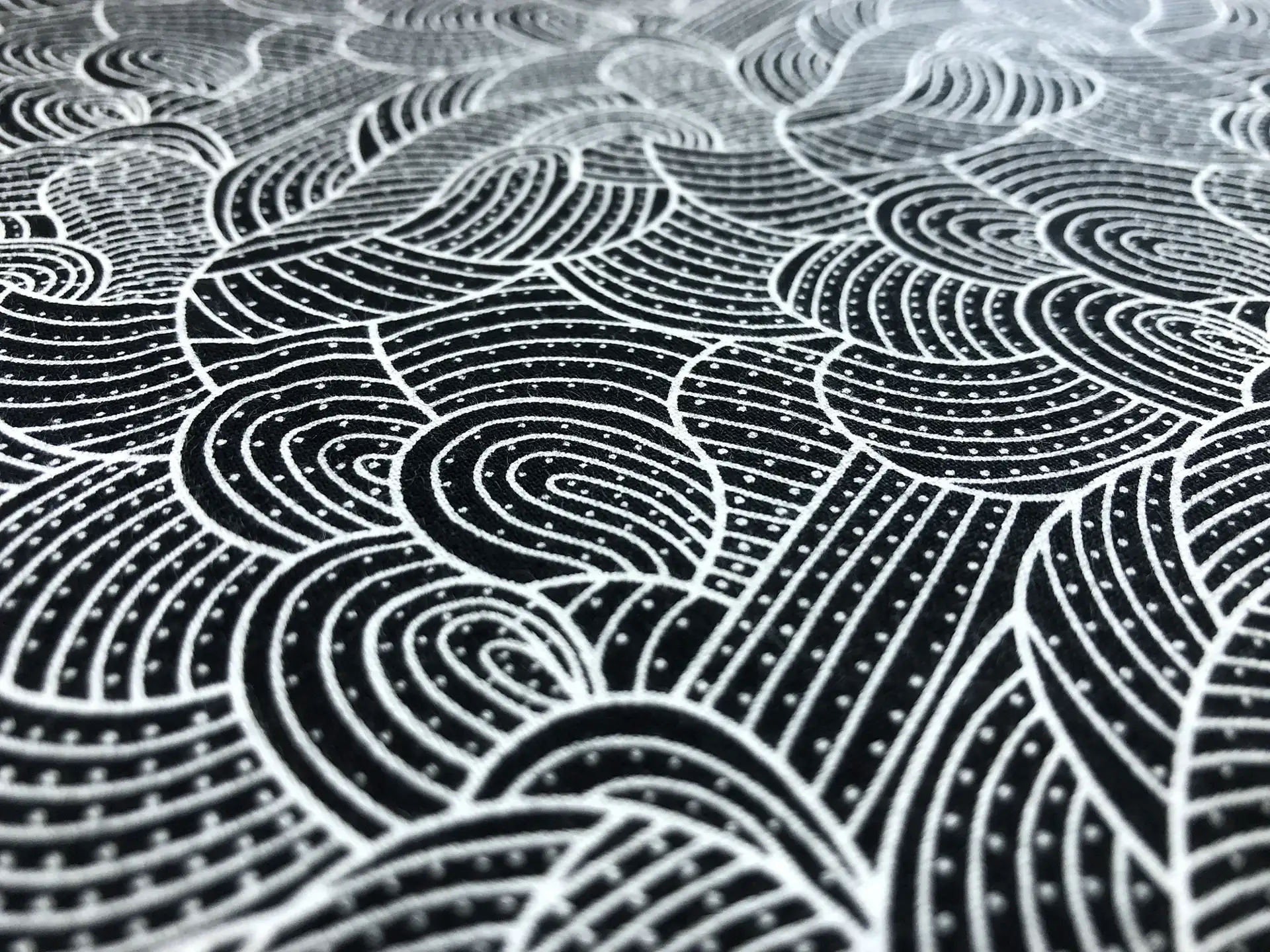 Australian Cotton Print With Aboriginal Motif
