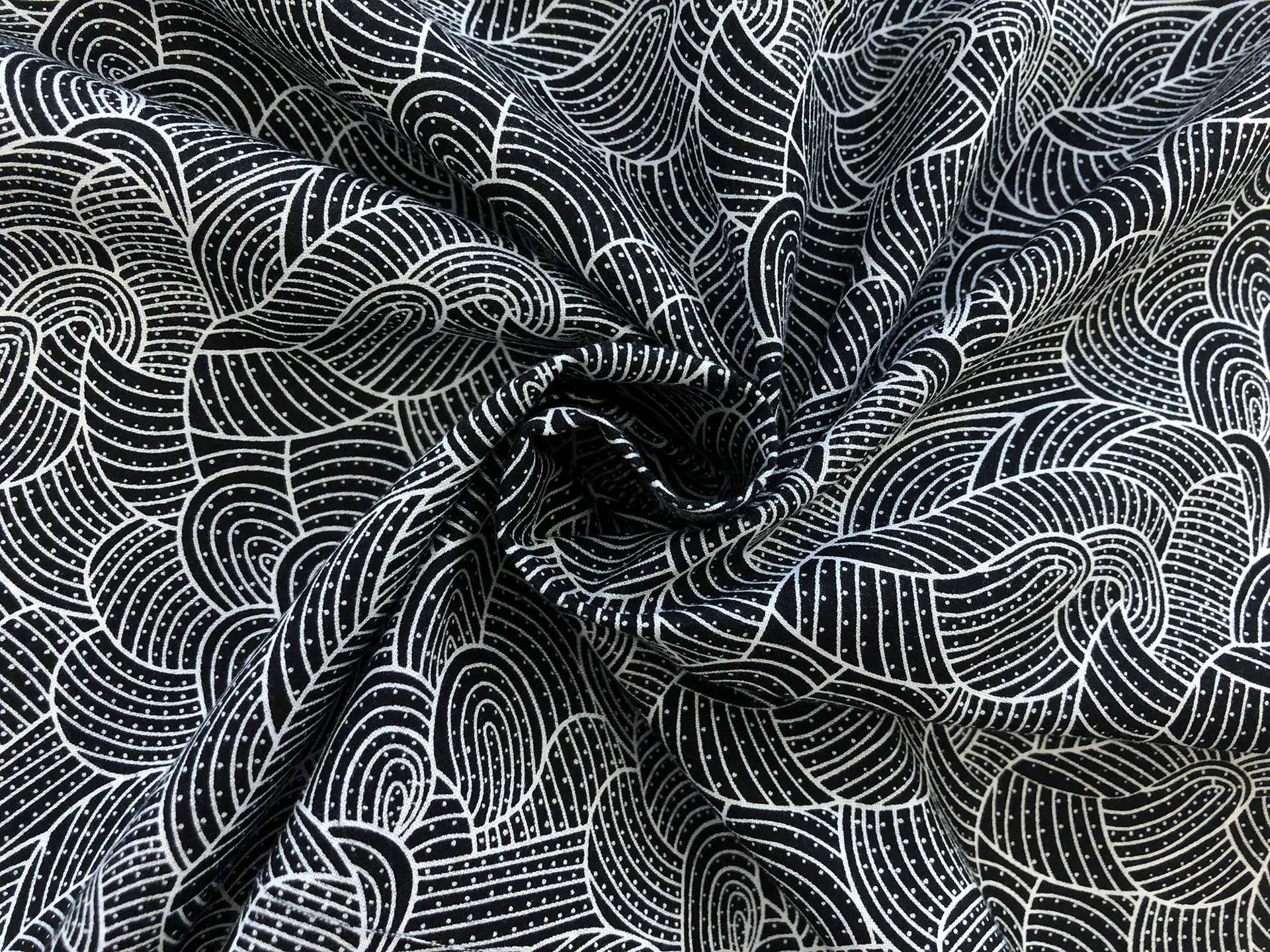 Australian Cotton Print With Aboriginal Motif