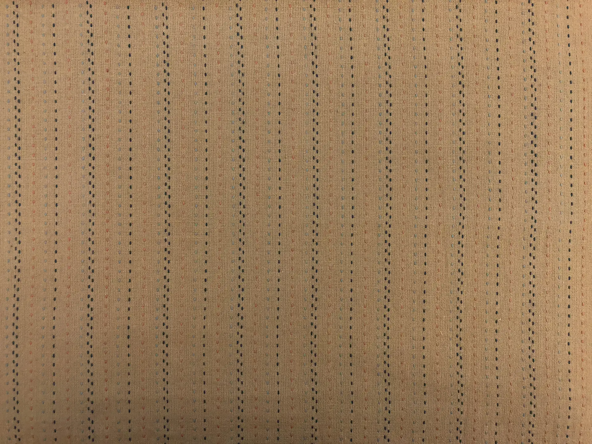 Cotton Stitched Novelty Stripe in Tan