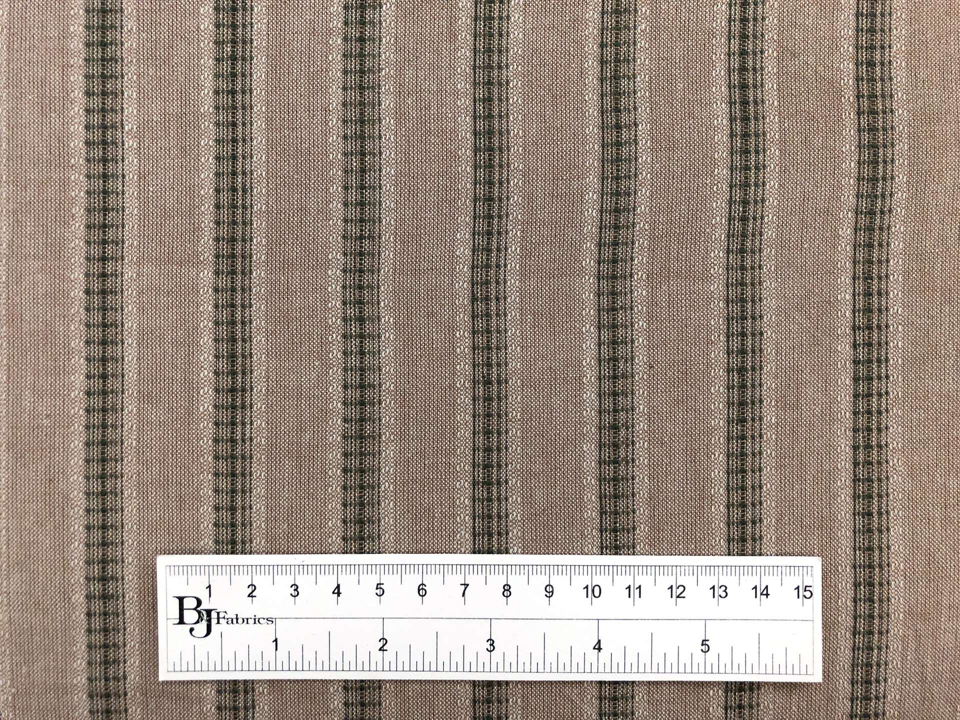 Cotton Novelty Stripe in Chamois 