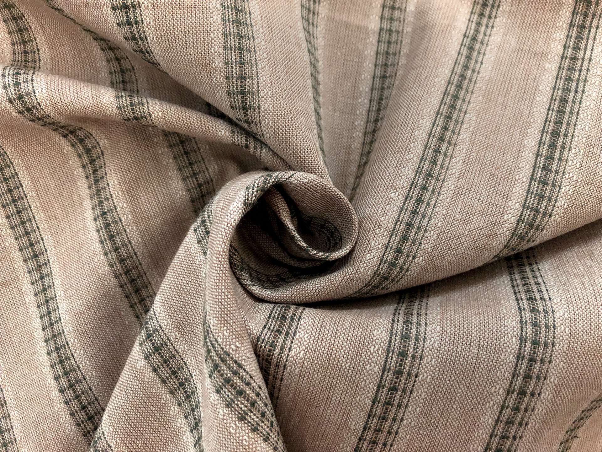 Cotton Novelty Stripe in Chamois 