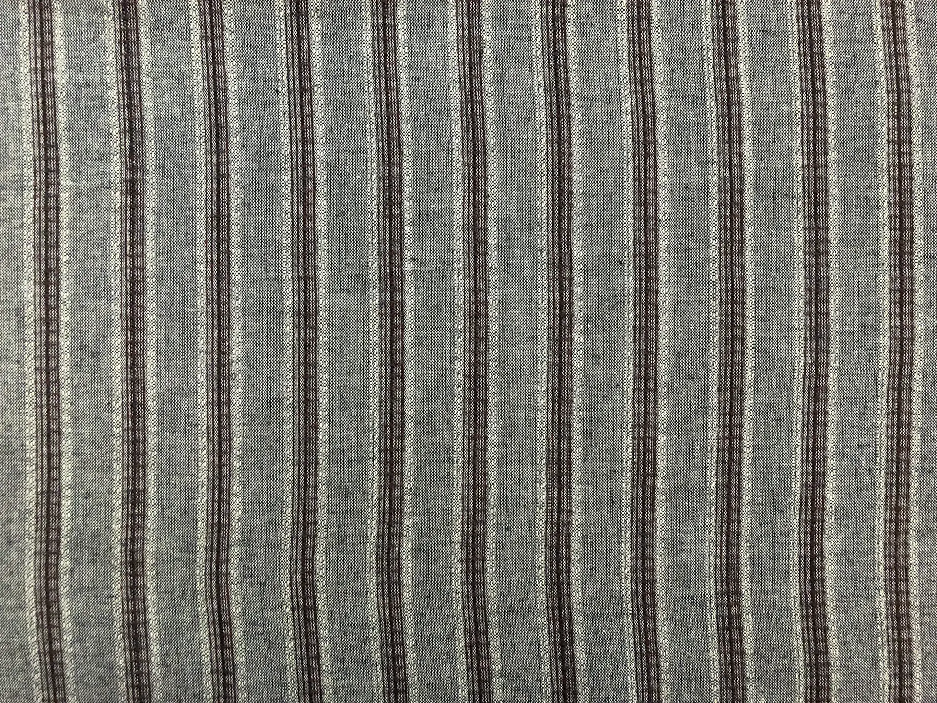Cotton Striped Novelty in Sage Chocolate