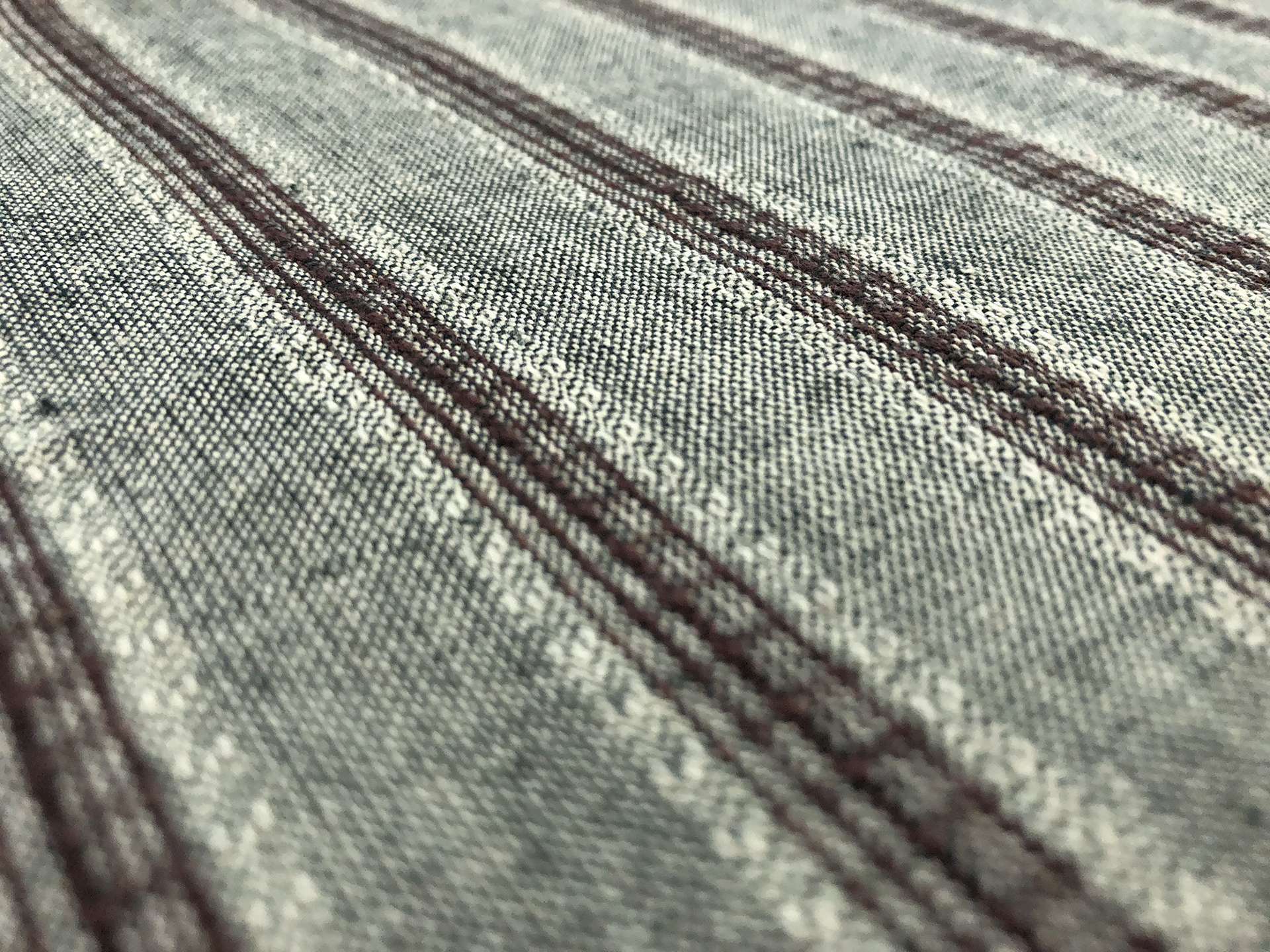 Cotton Striped Novelty in Sage Chocolate