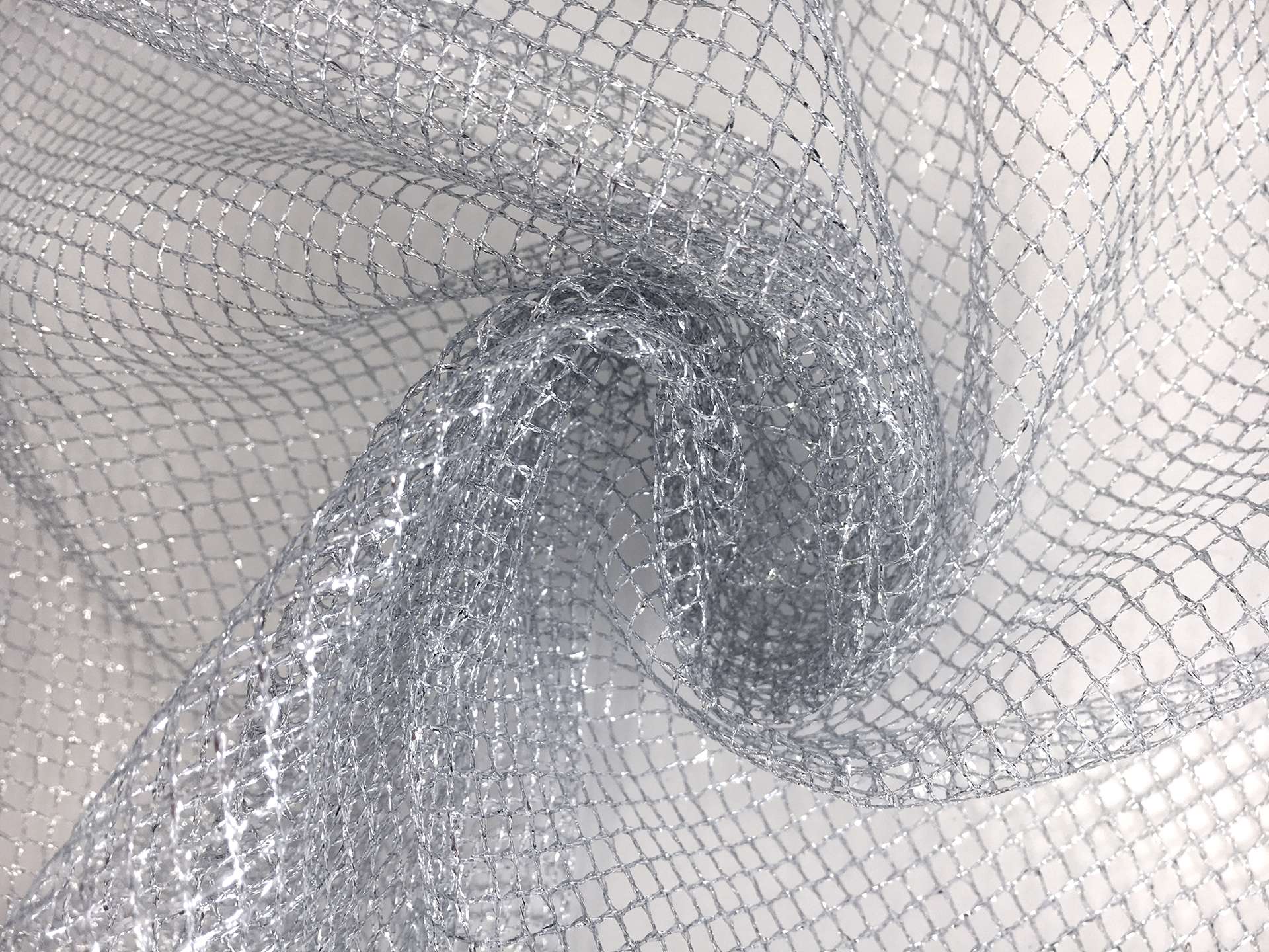 Metallic Mesh in Silver