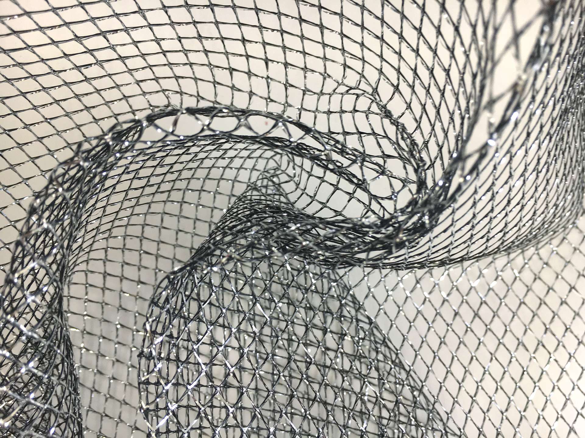Metallic Fishnet in Antique Silver