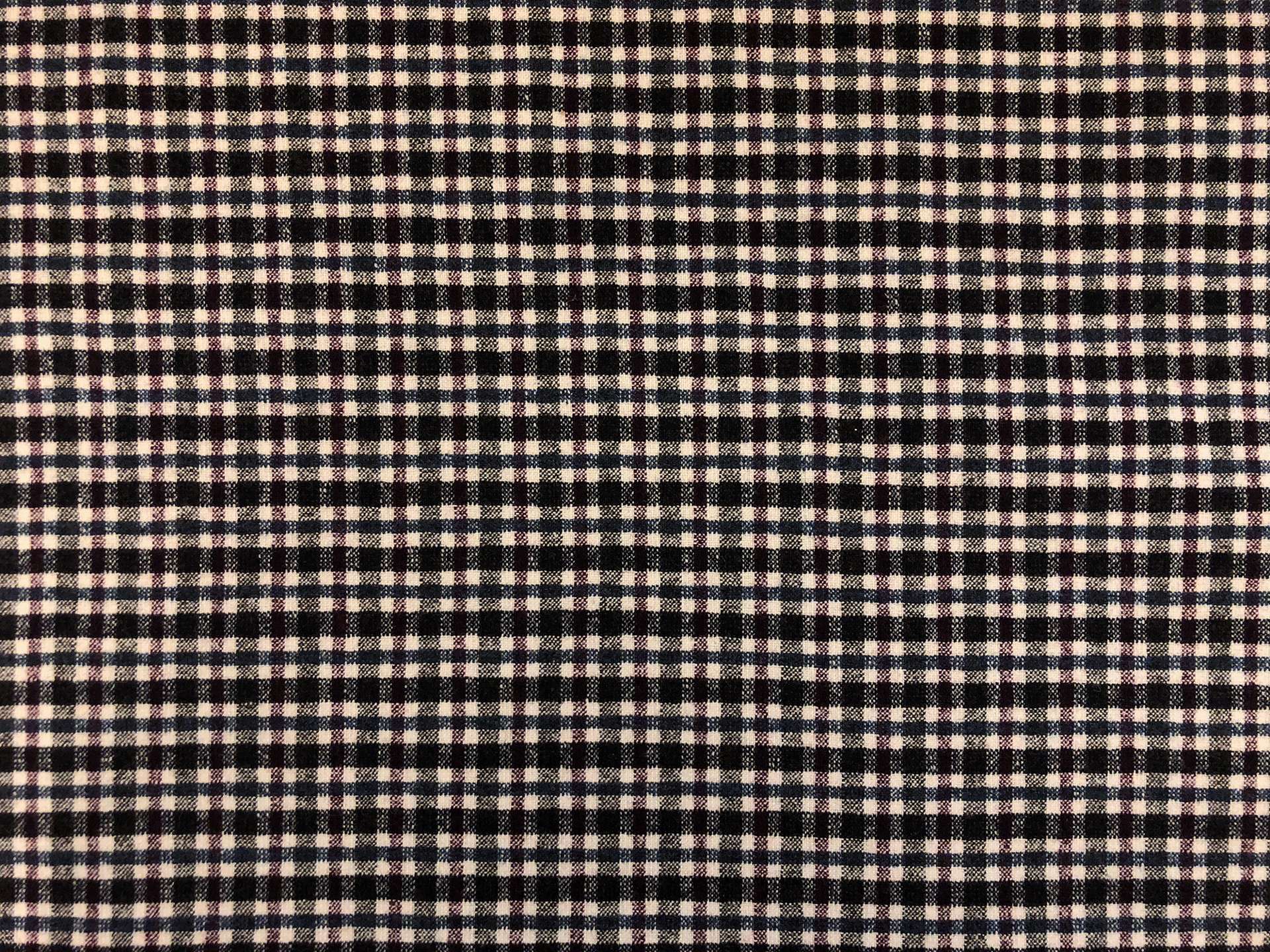 Italian Stretch Wool Blend Plaid Suiting in Multi