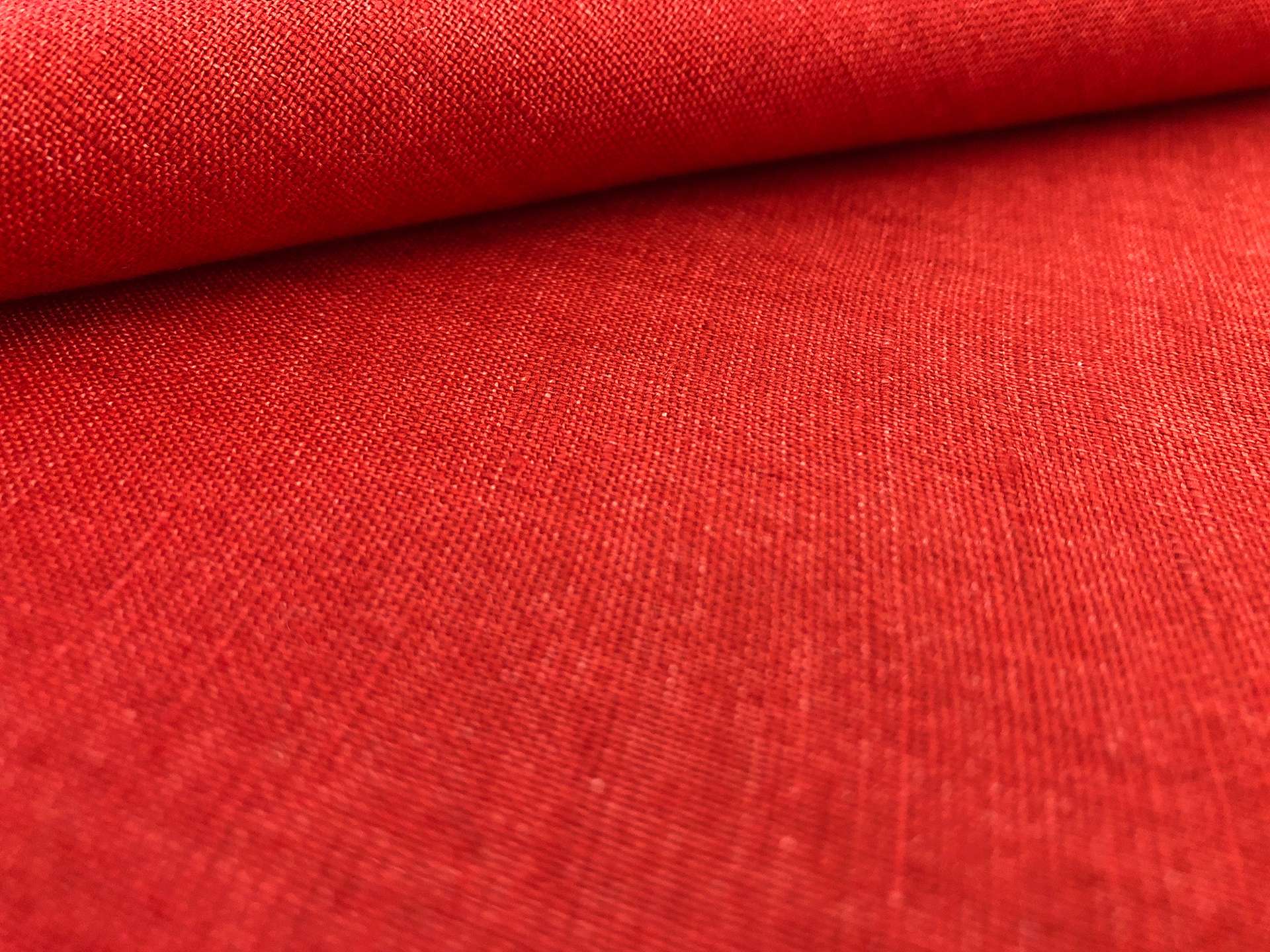 Austrian Medium Weight Linen in Red