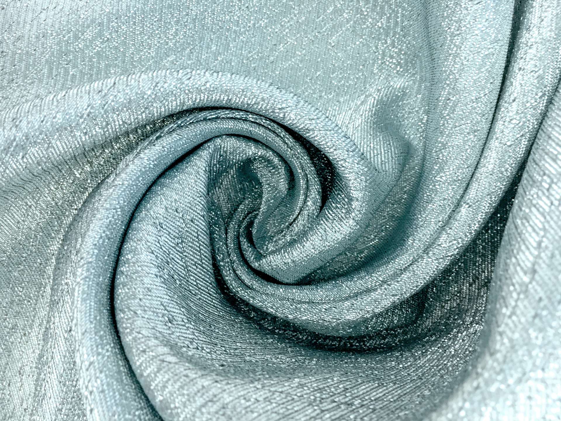 Twill Lame In Ice Blue