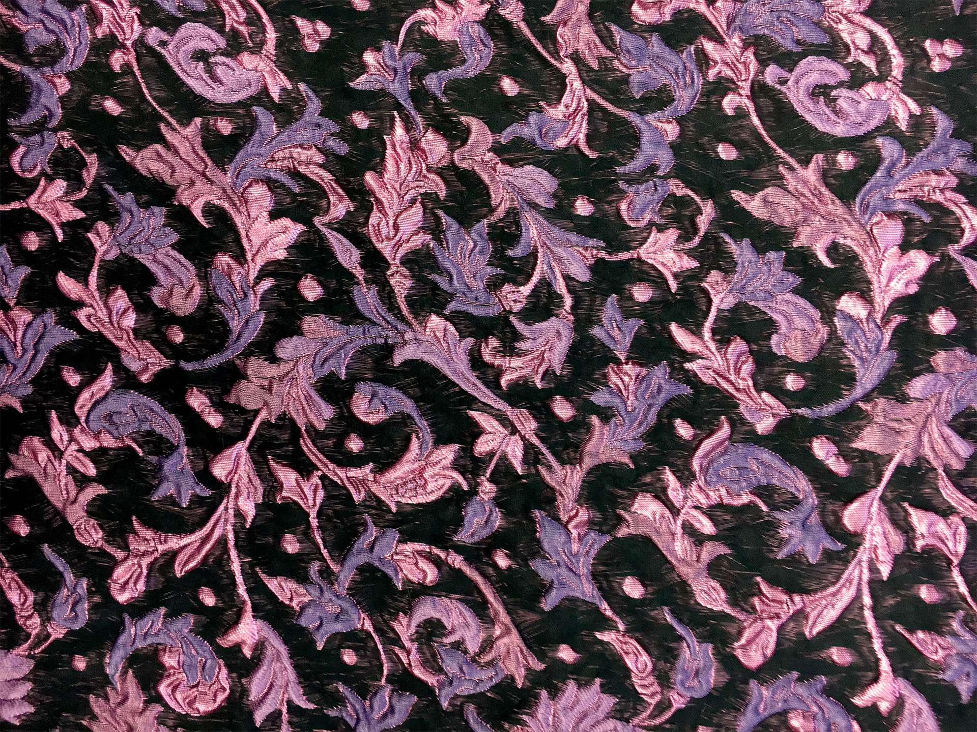 Metallic Brocade with Mixed Florals