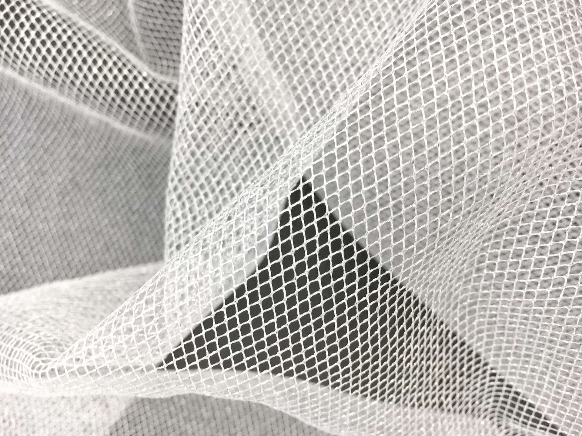 Metallic Tulle in Silver