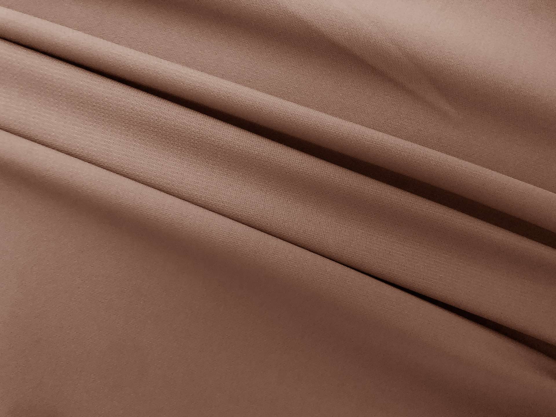 Polyester and Spandex Stretch Crepe in Taupe