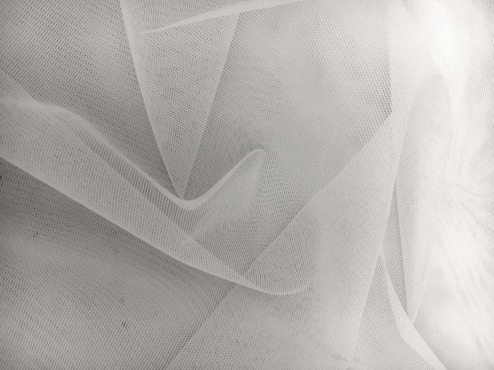 Italian Stretch Nylon Illusion in Grigio Perla