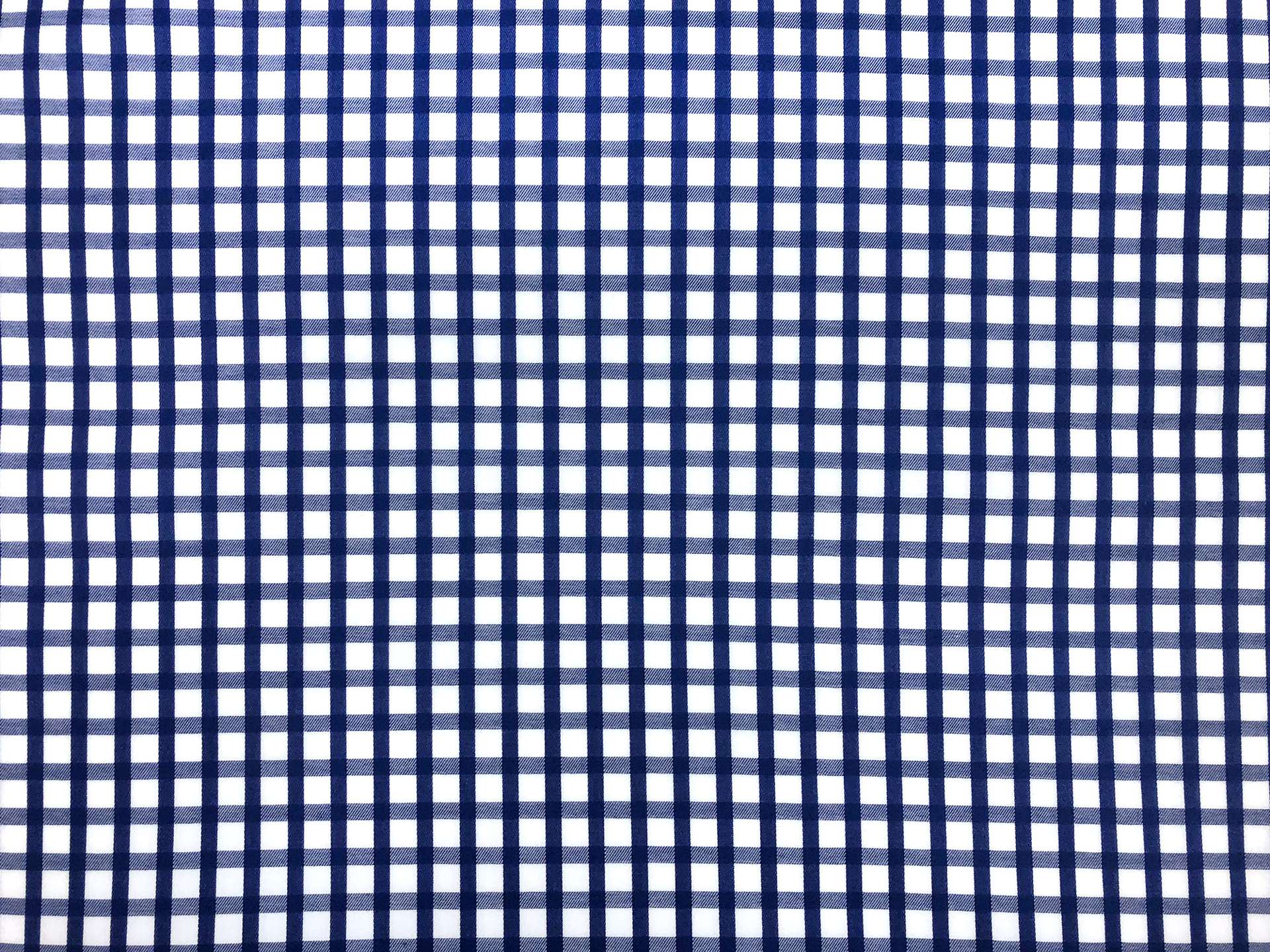Graph Check Cotton Shirting in Royal Blue