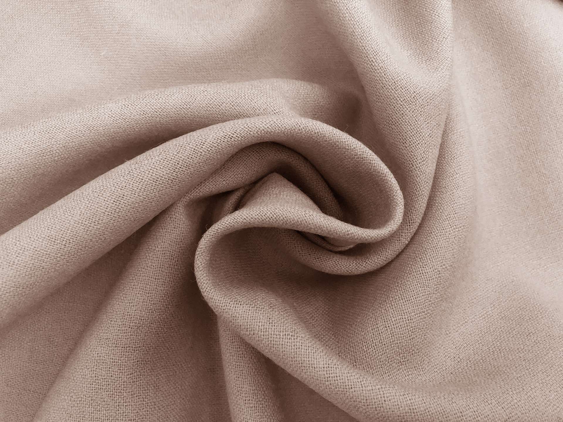 Worsted Wool Challis in Beige